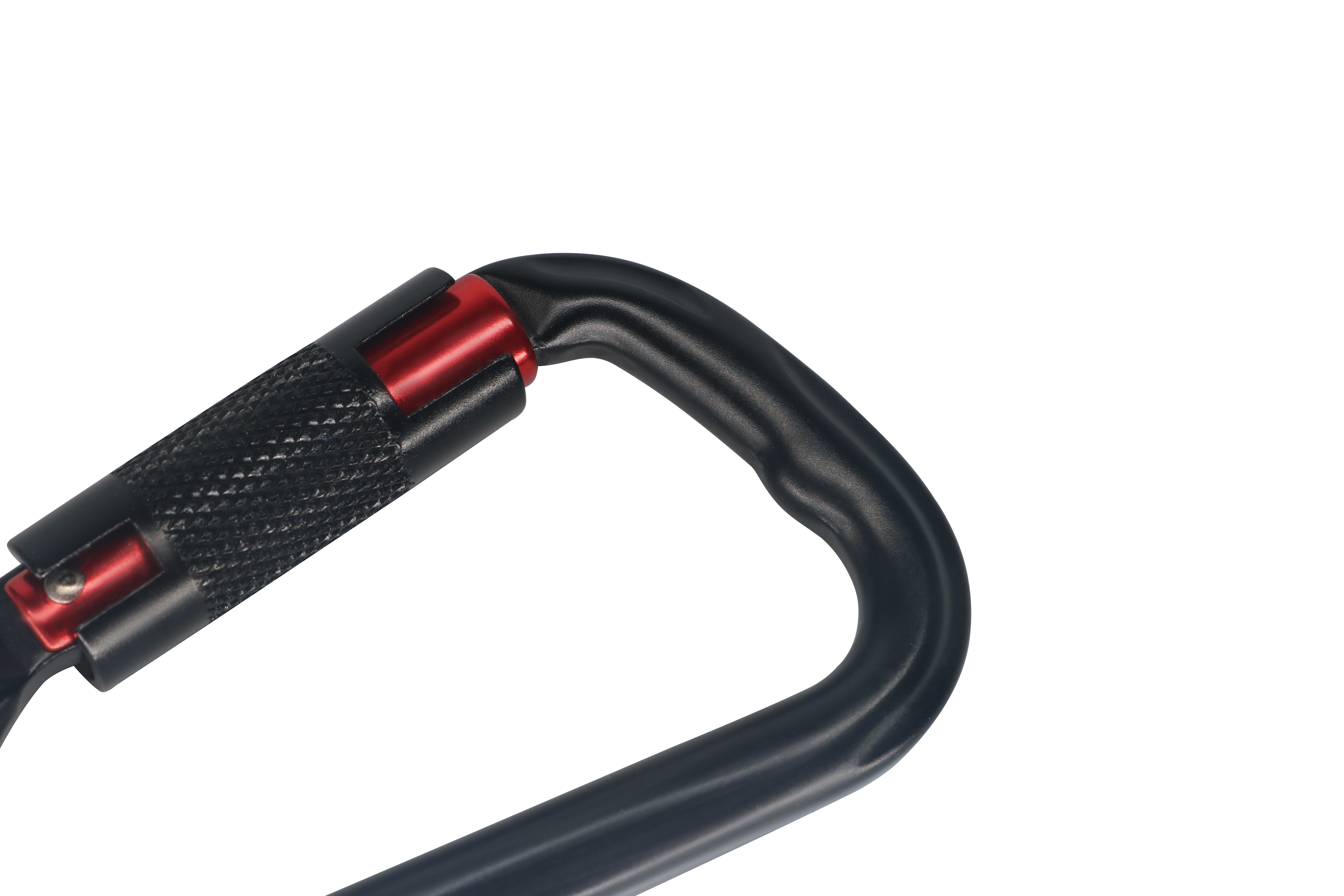 Mosquetão de escalada certificado - Clipe de mosquetão com travamento automático resistente 26KN, adequado para escalada, camping, academia e resgate