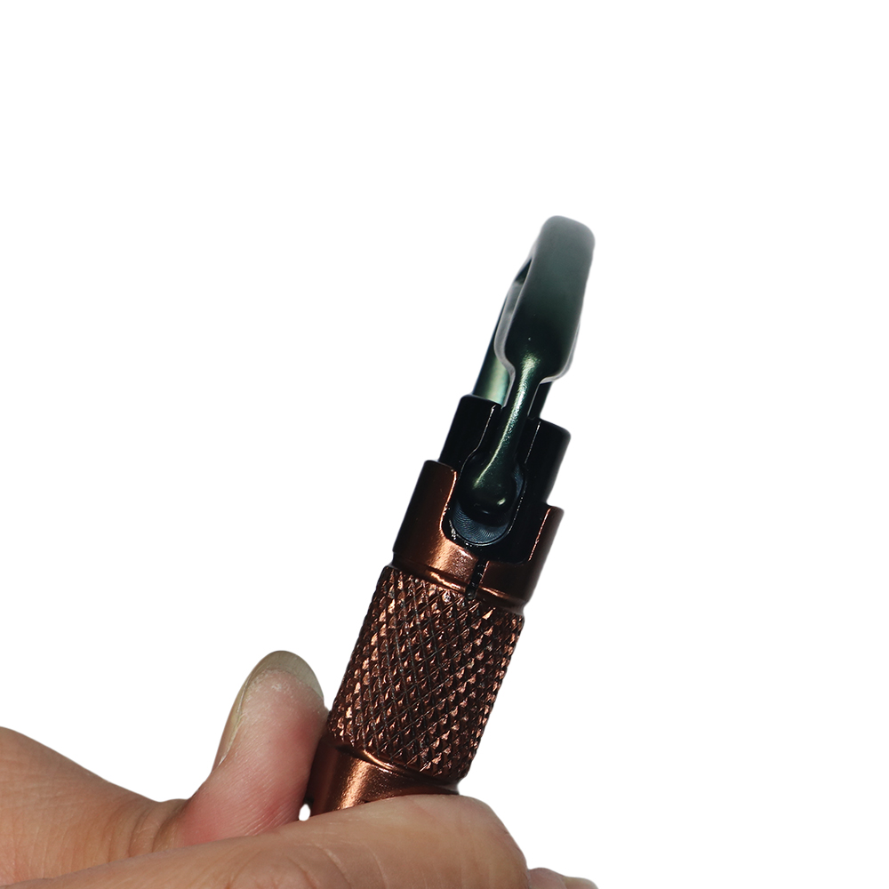 Grampos de mosquetão de escalada resistentes profissionais - travamento automático 25kN