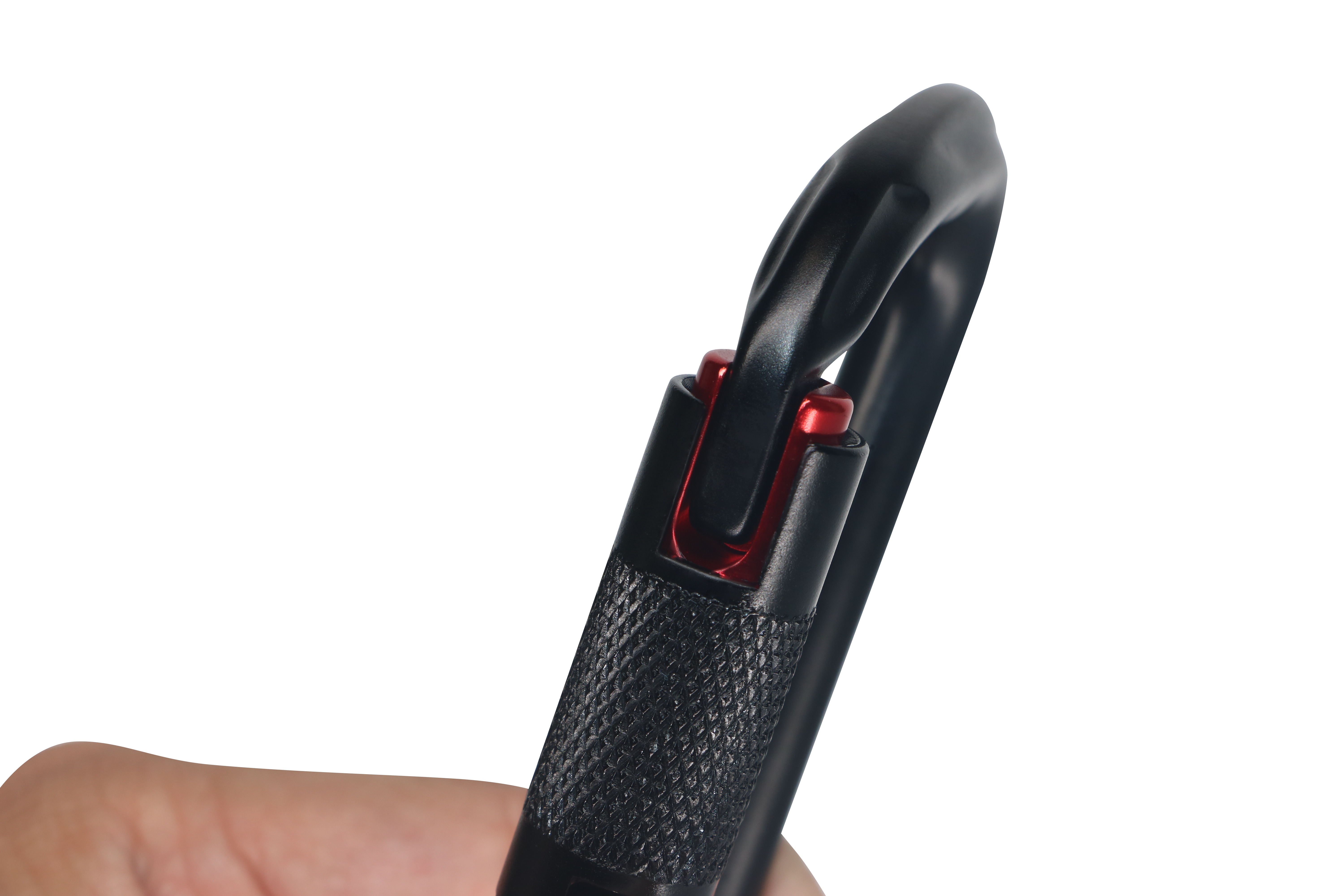 Mosquetão de escalada certificado - Clipe de mosquetão com travamento automático resistente 26KN, adequado para escalada, camping, academia e resgate