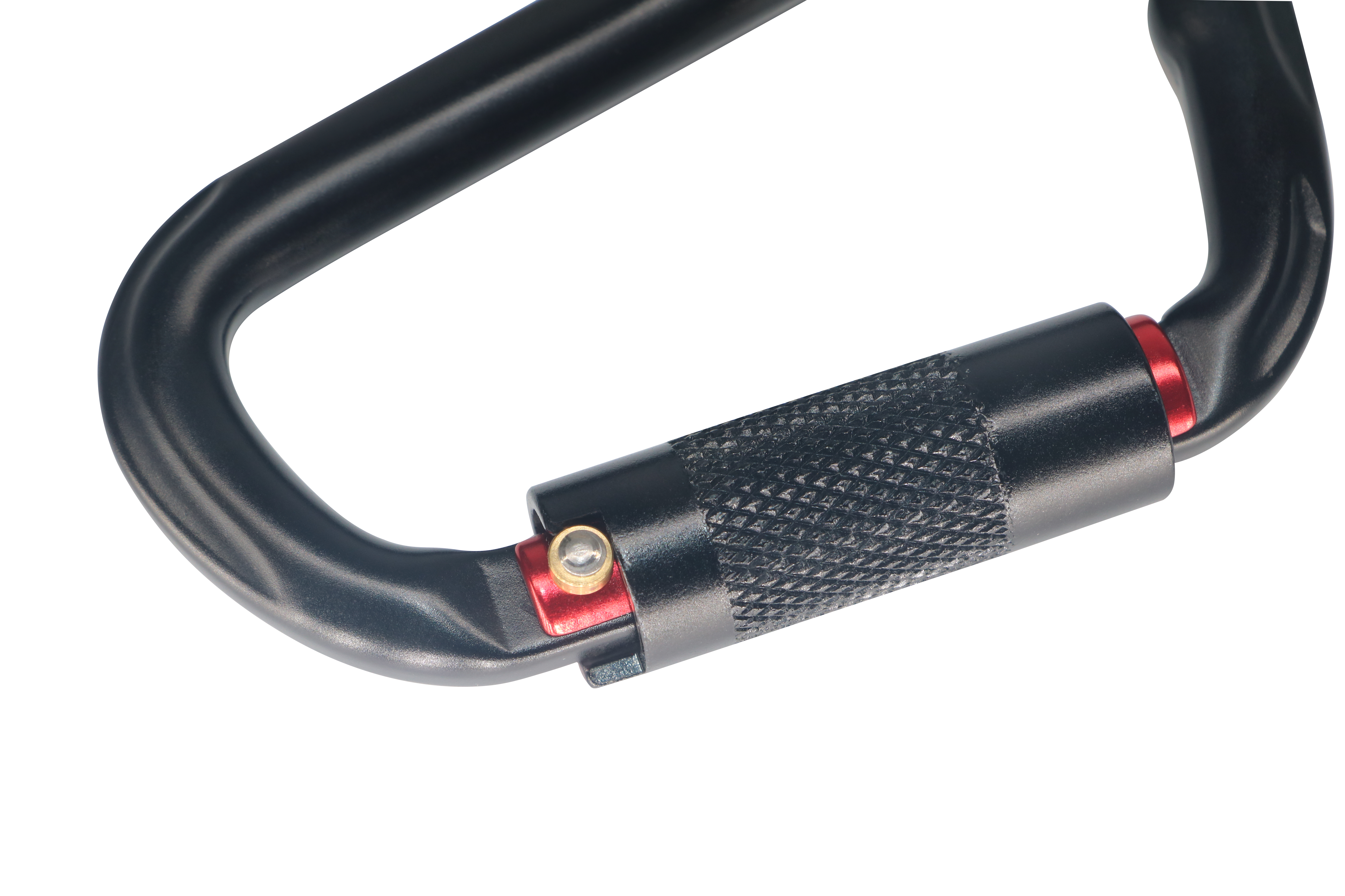 Mosquetão de escalada certificado - Clipe de mosquetão com travamento automático resistente 26KN, adequado para escalada, camping, academia e resgate